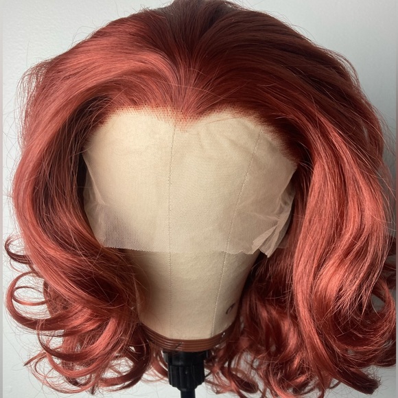 Copper Red Lace Front Wigs - Picture 7 of 10